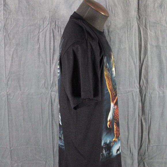 Vintage Graphic T-shirt - Bald Eagle Big Graphic Rock Chang - Men's Large - Picture 8 of 9